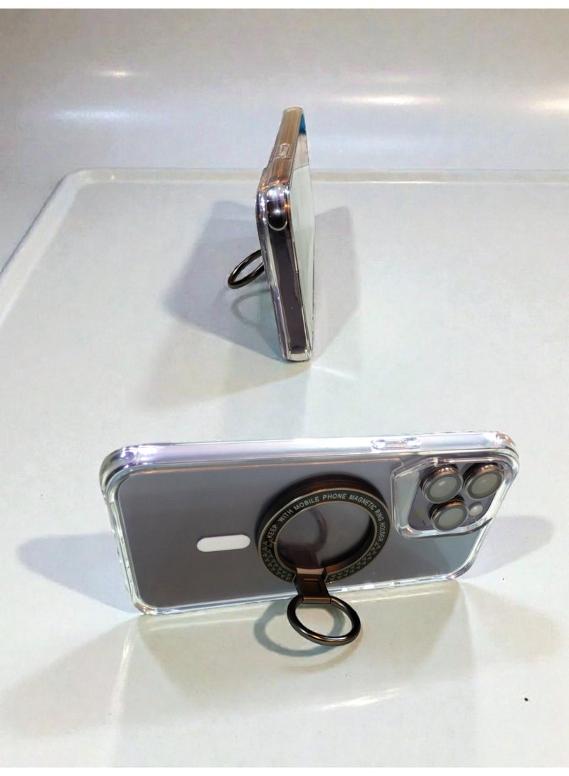 فولار مسكة حلقة مغناطيسية معدنية للجوال – حامل أنيق بزاوية 360° مع تثبيت قوي (Metal Magnetic Ring Holder) - Image 2